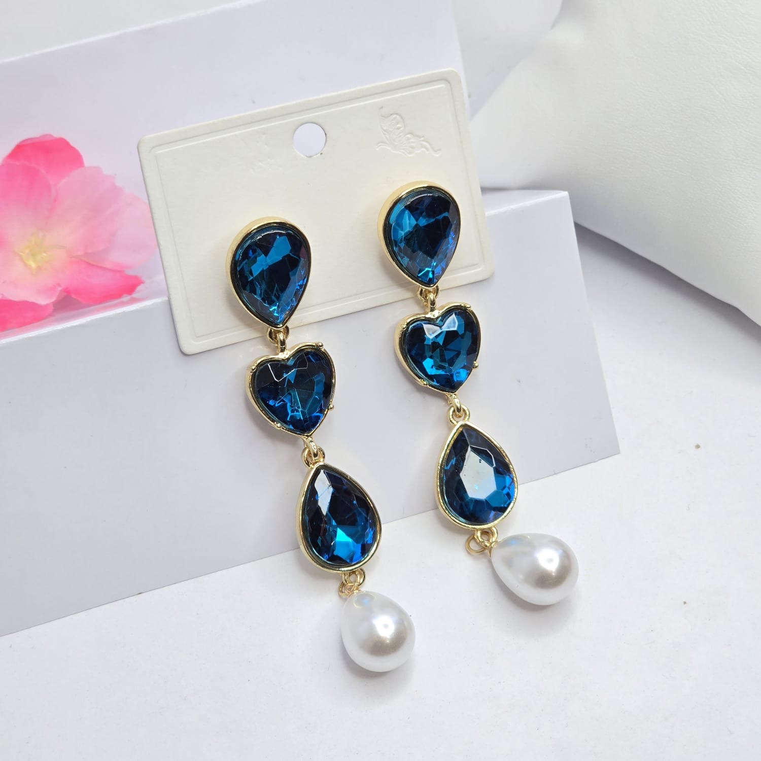 Rhinestone earrings