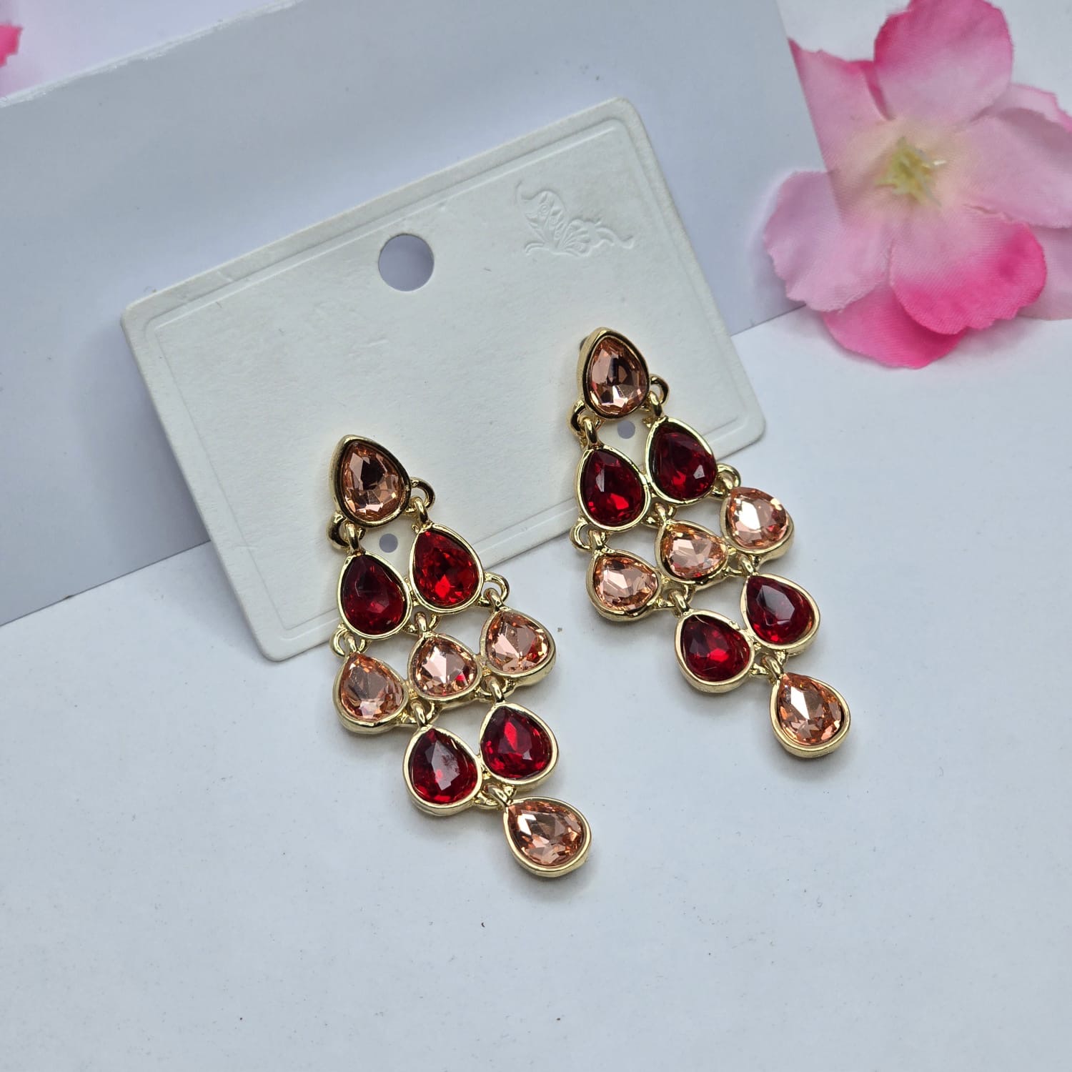 Rhinestone earrings