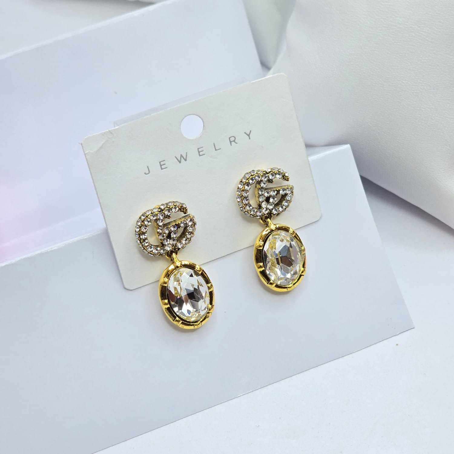 Rhinestone earrings
