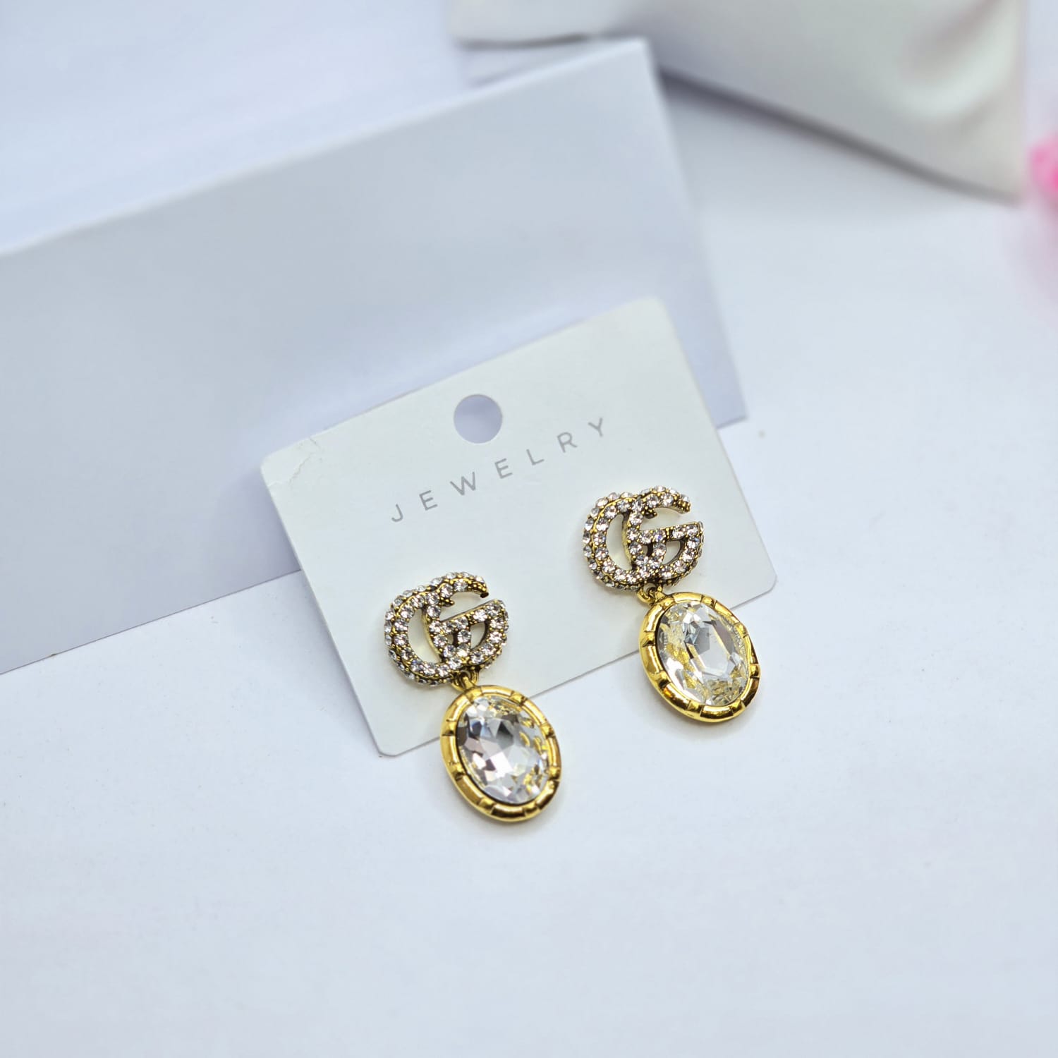 Rhinestone earrings