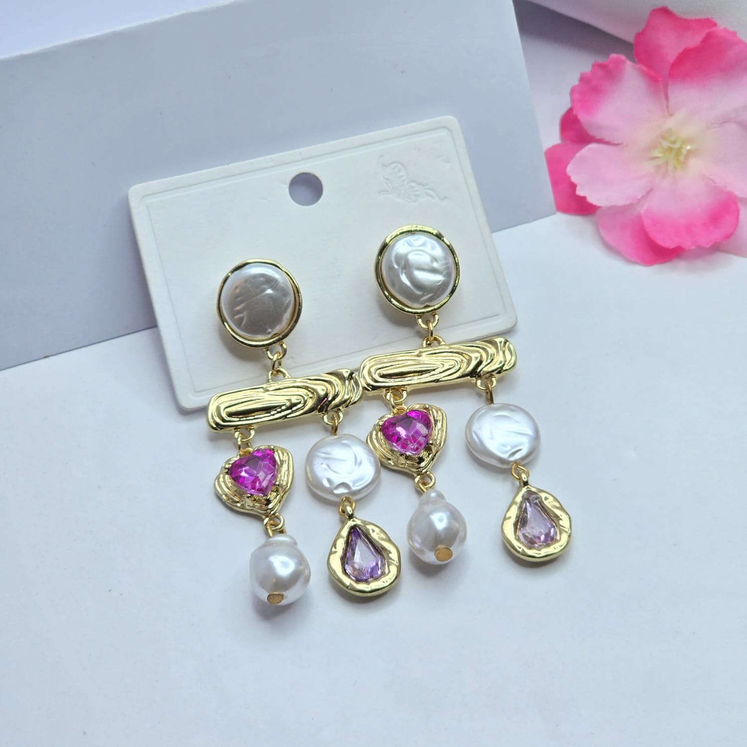 Rhinestone earrings