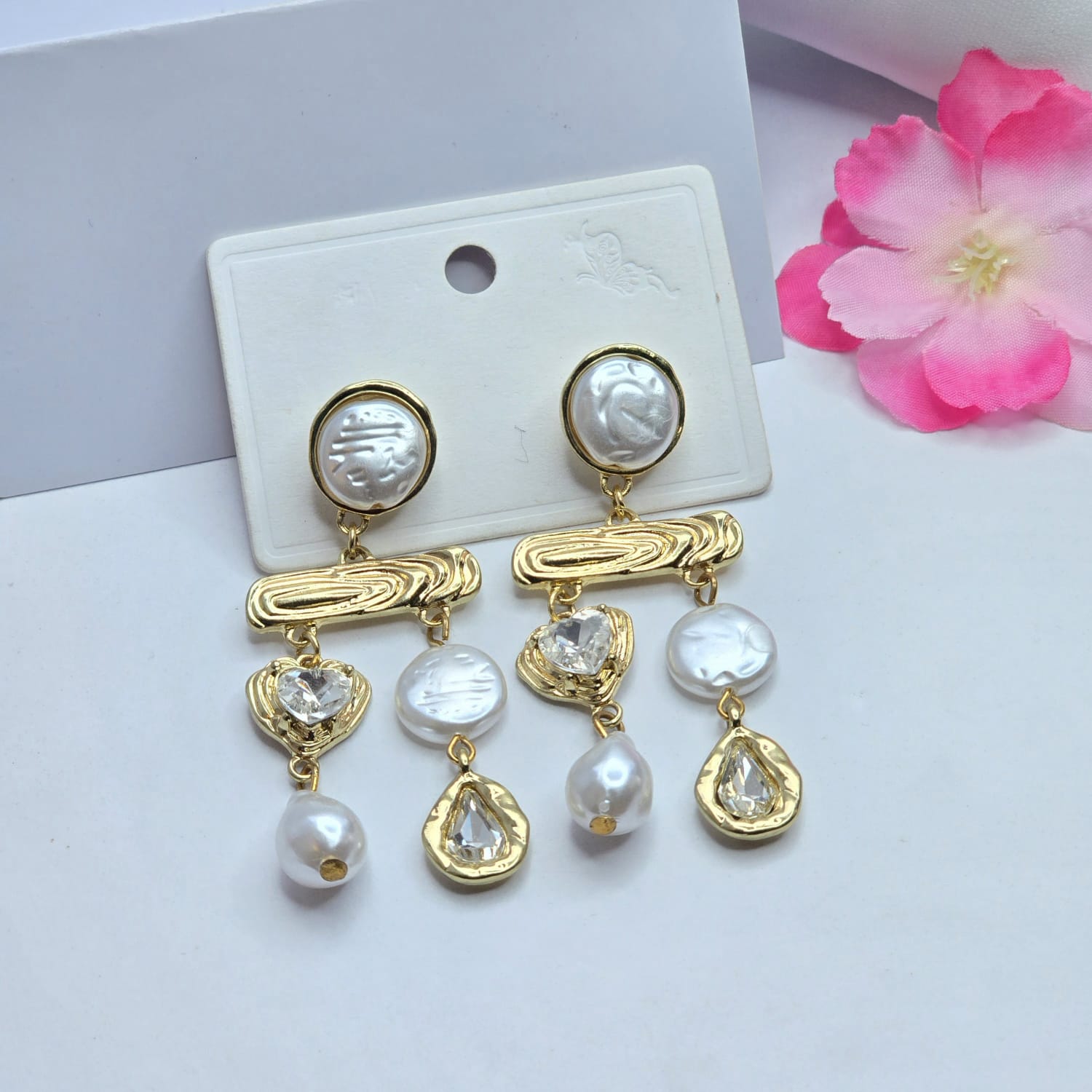 Rhinestone earrings
