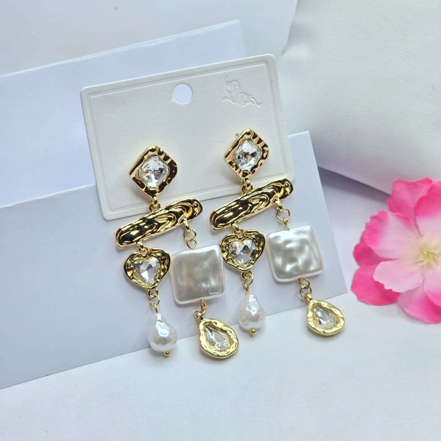 Rhinestone earrings