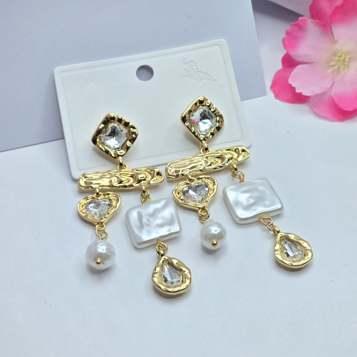 Rhinestone earrings