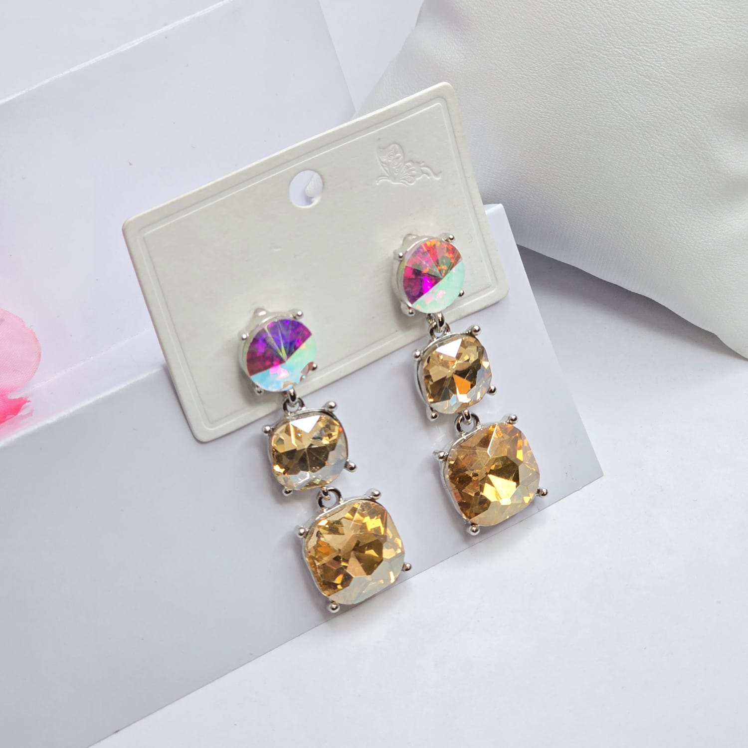 Rhinestone earrings
