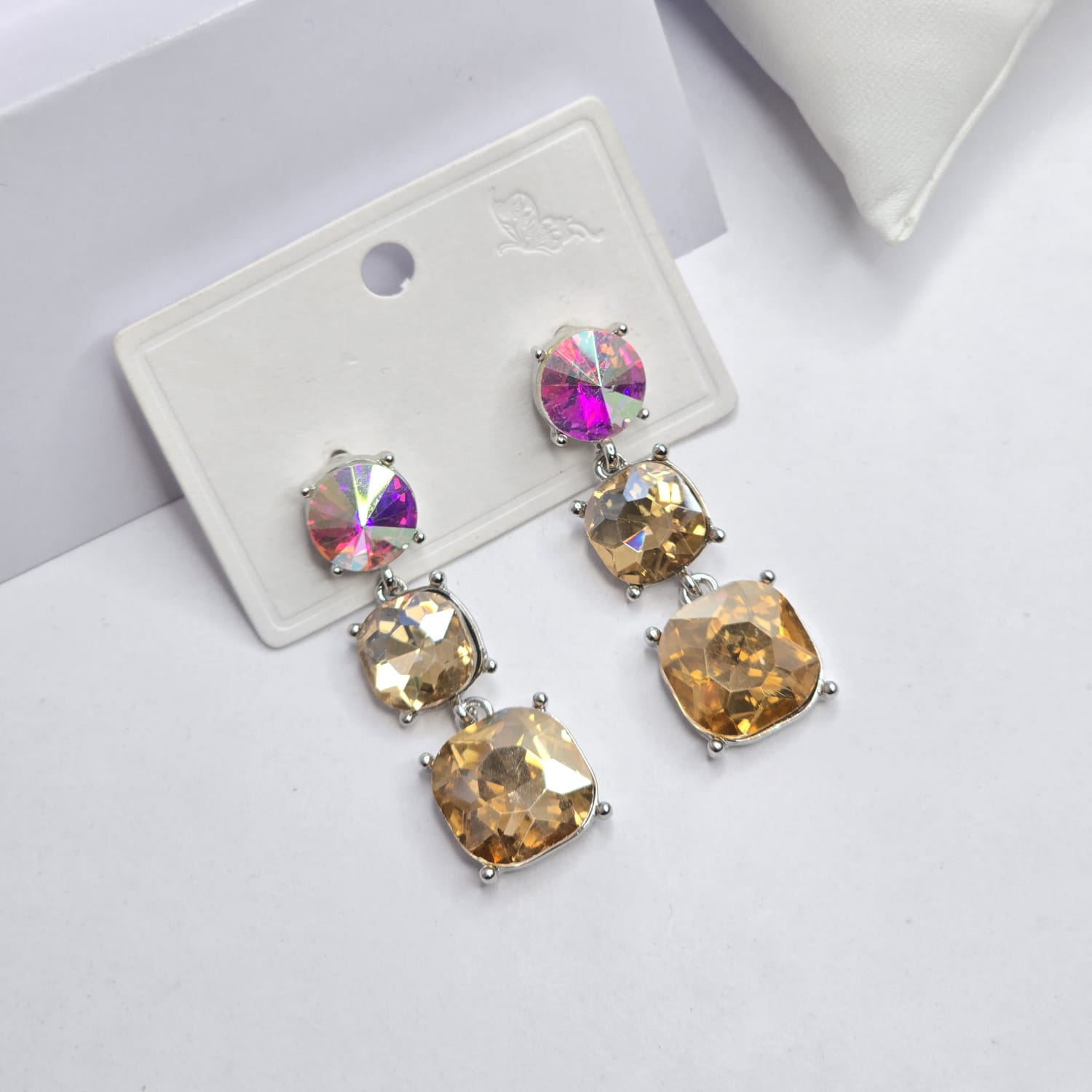 Rhinestone earrings