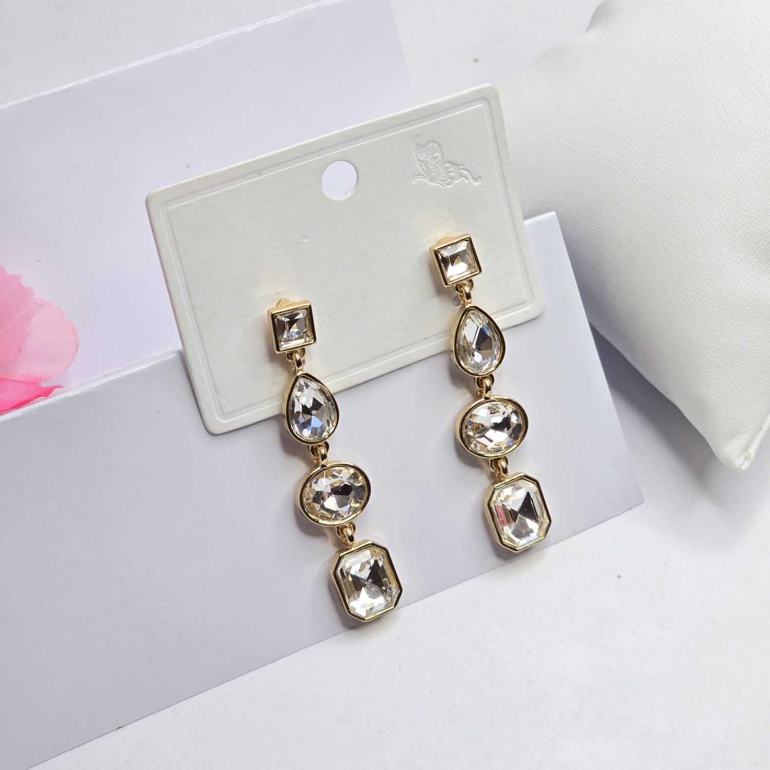 Rhinestone earrings