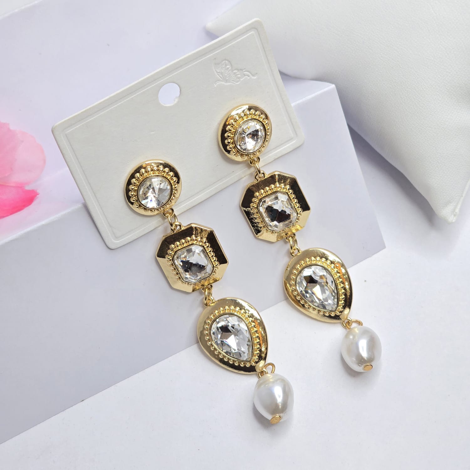 Rhinestone earrings