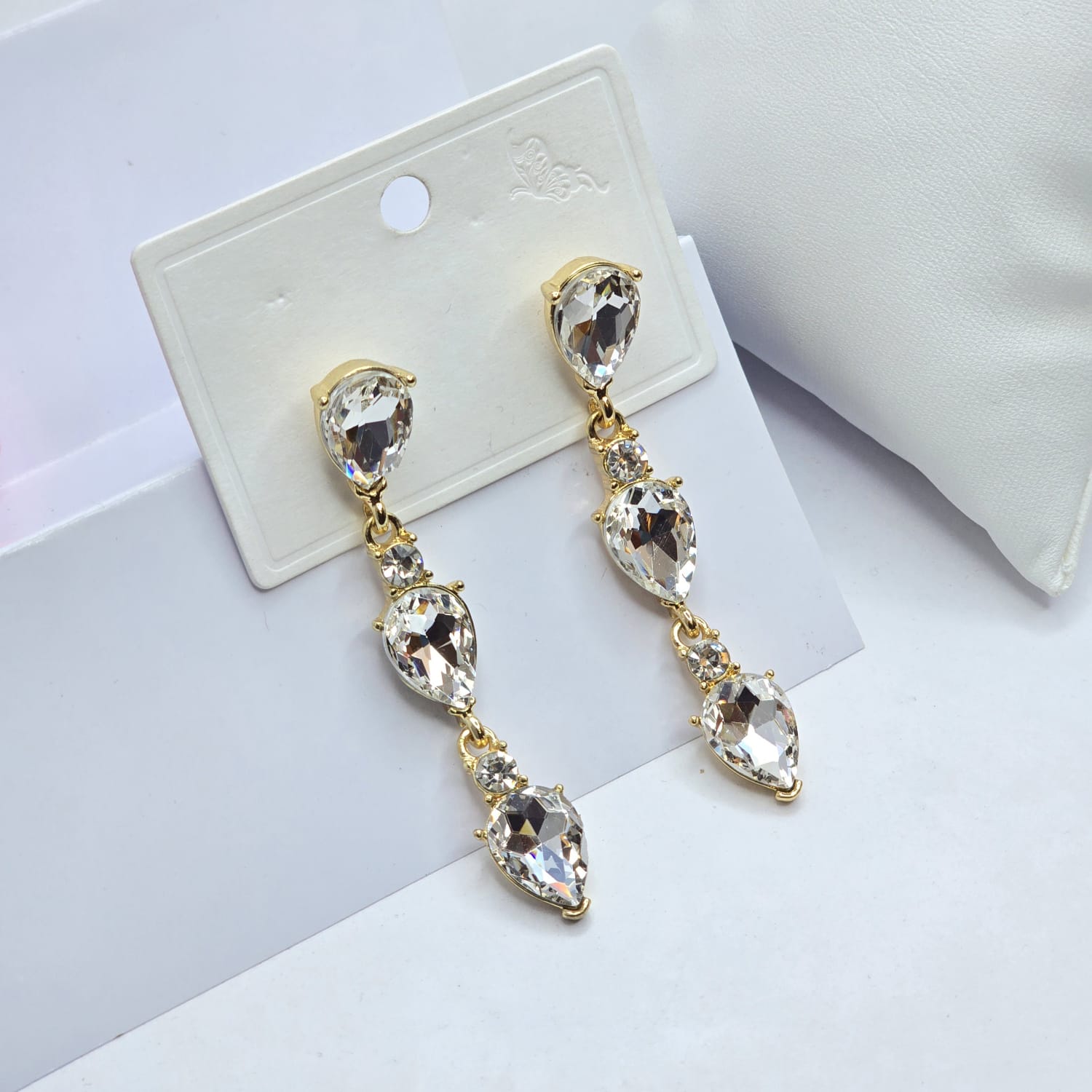 Rhinestone earrings