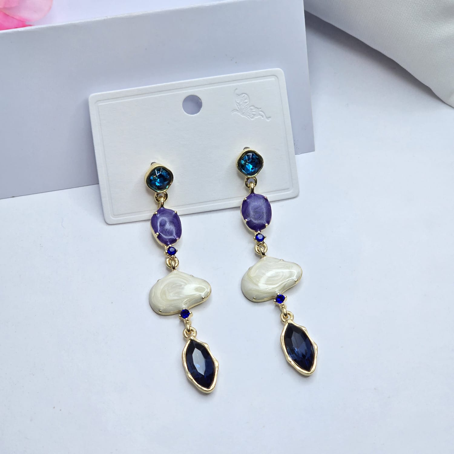 Rhinestone earrings