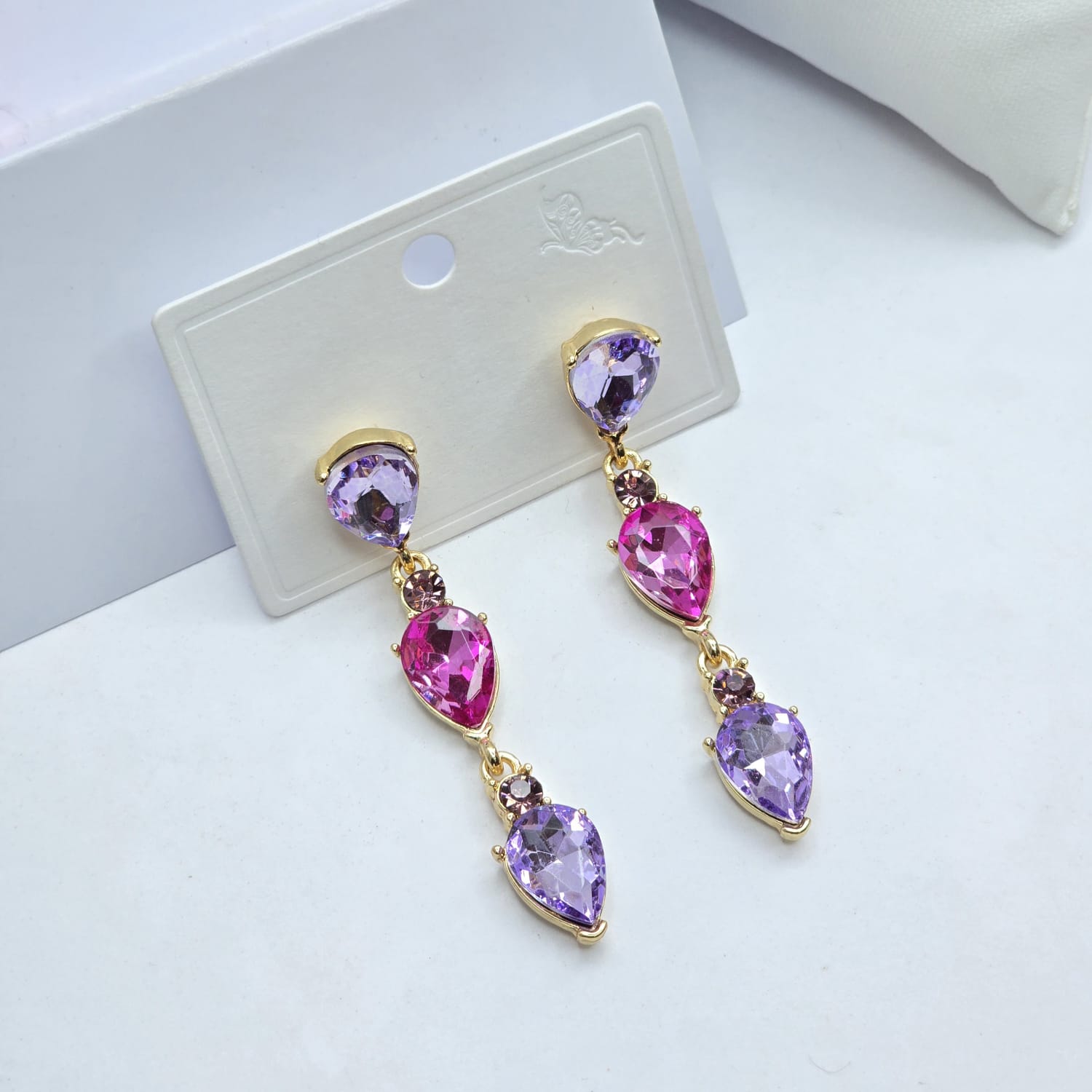 Rhinestone earrings
