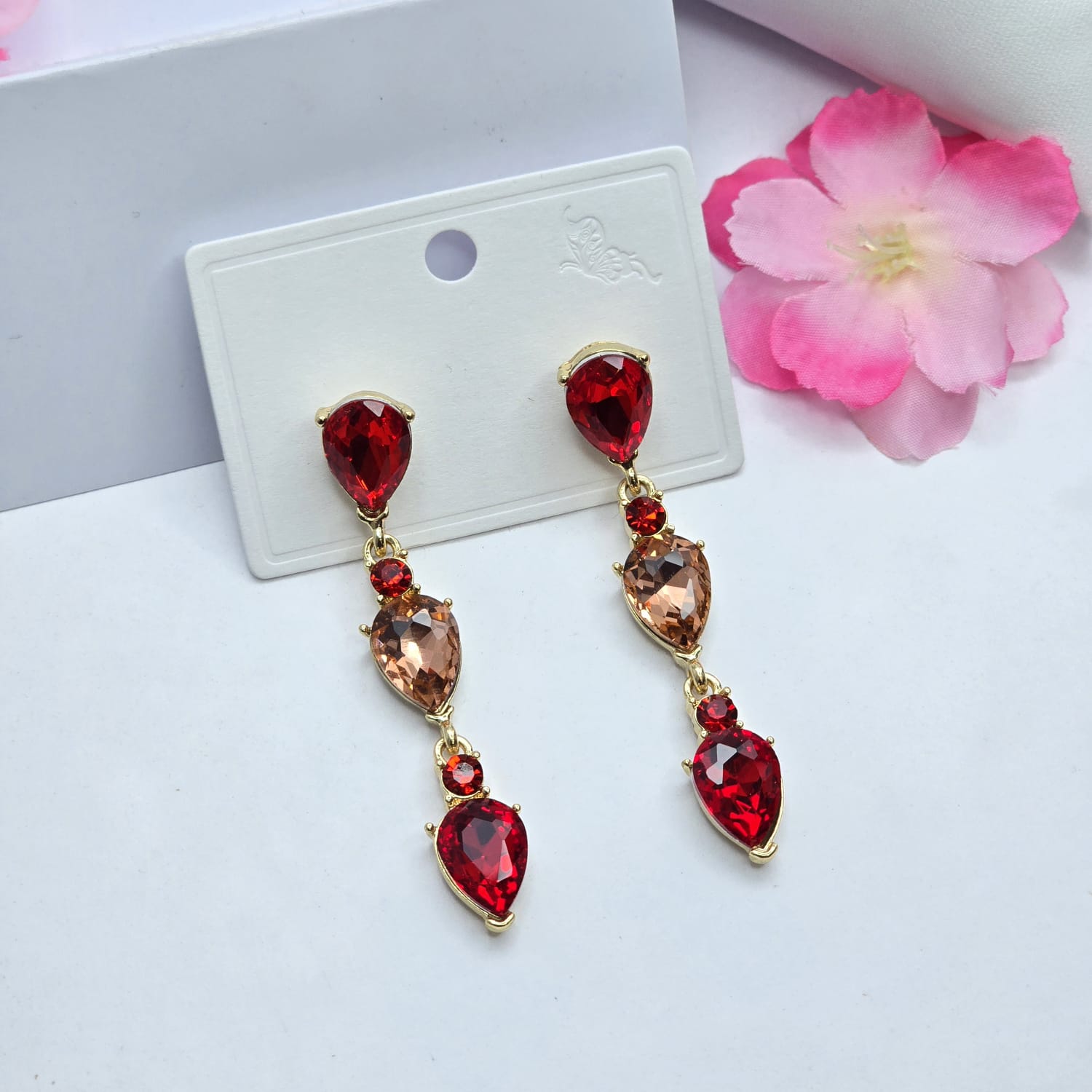 Rhinestone earrings
