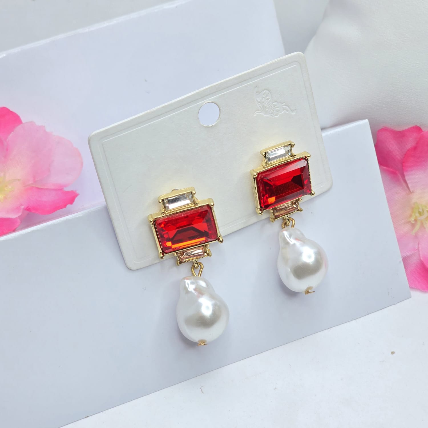 Rhinestone earrings