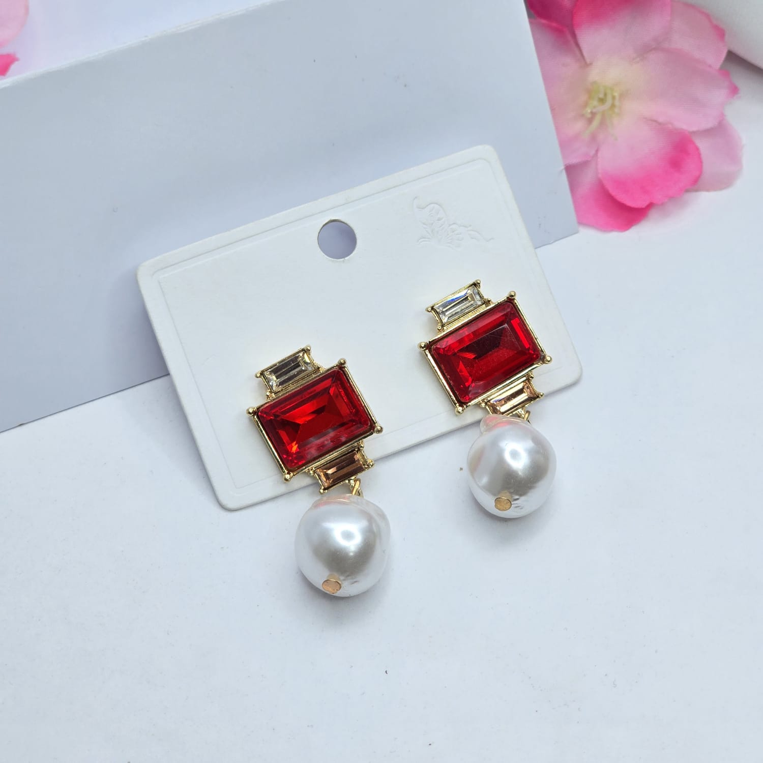 Rhinestone earrings