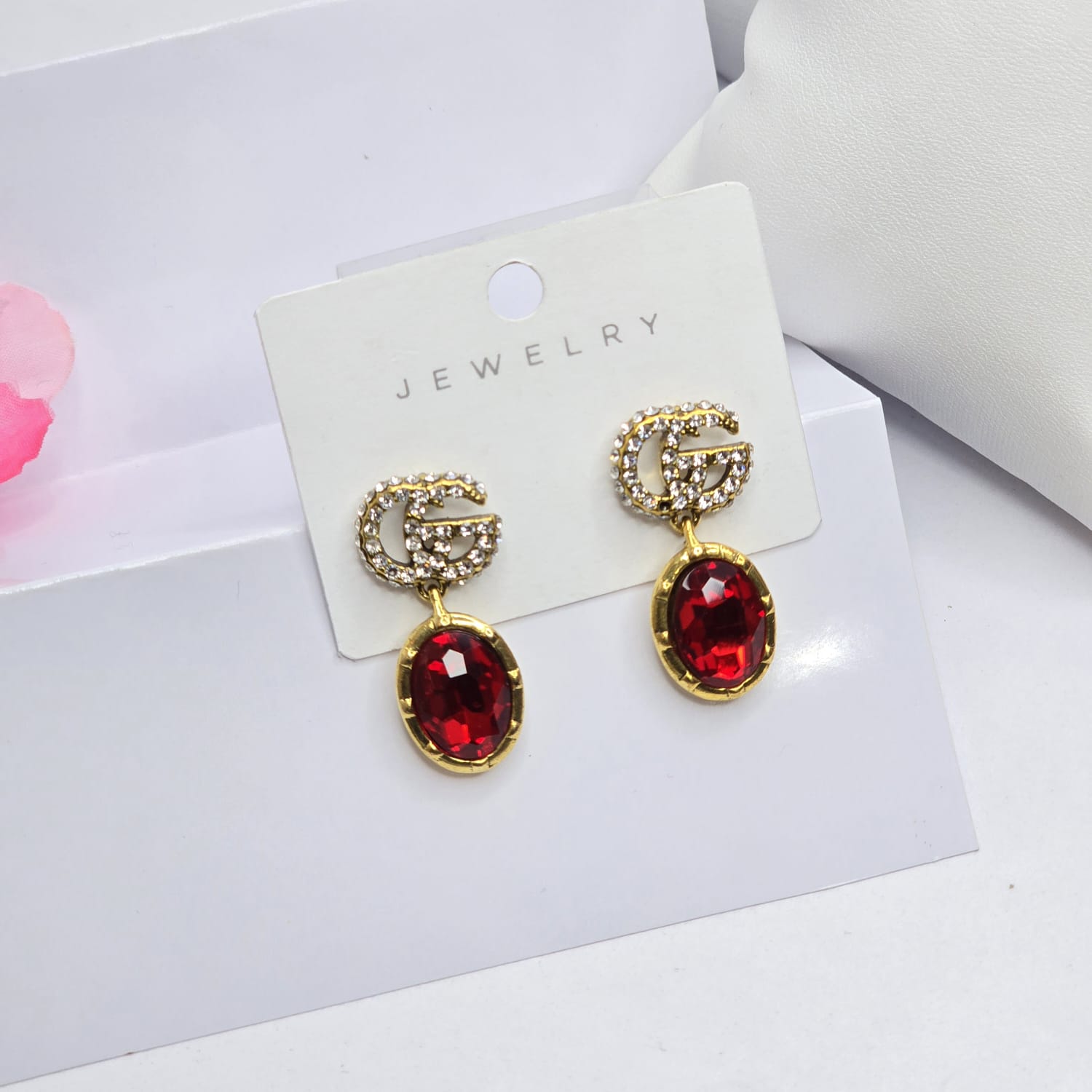 Rhinestone earrings