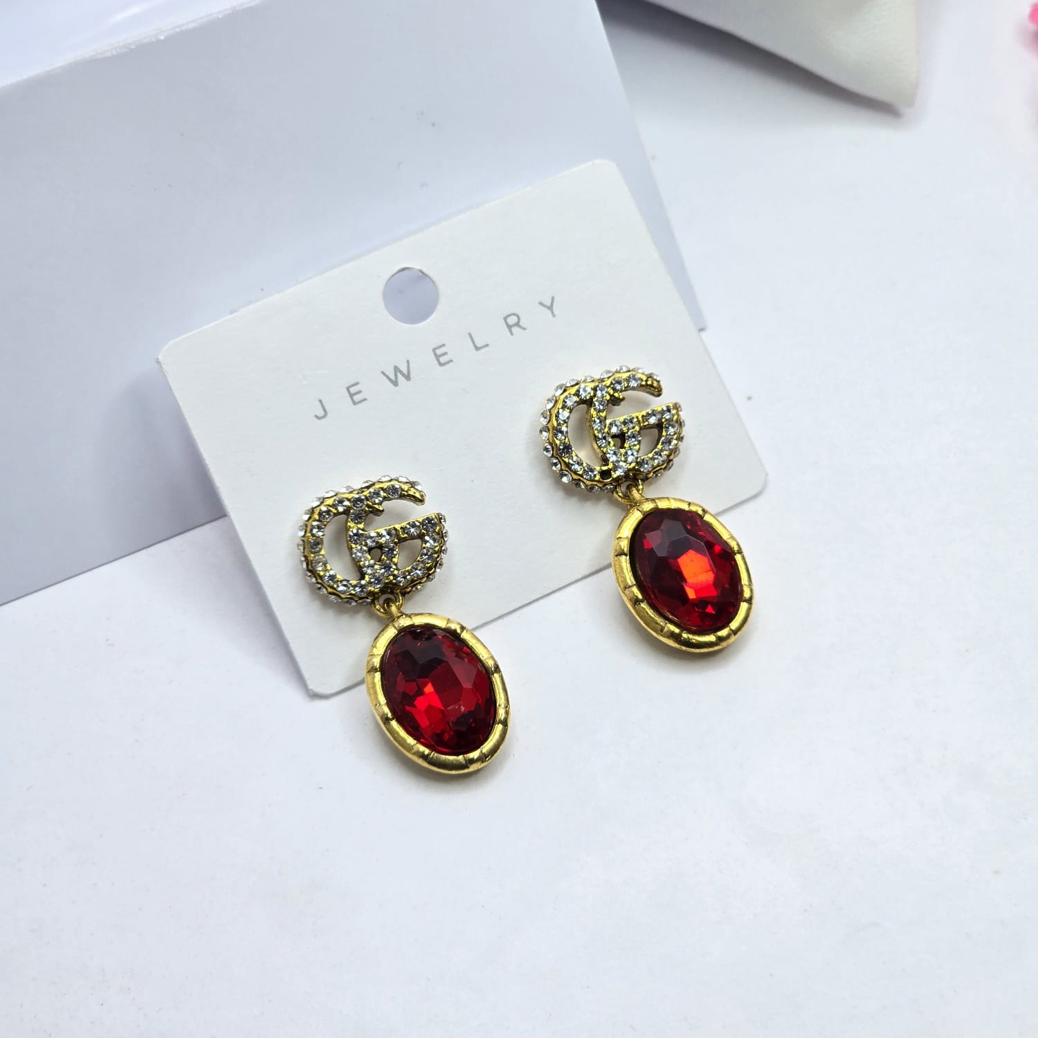 Rhinestone earrings