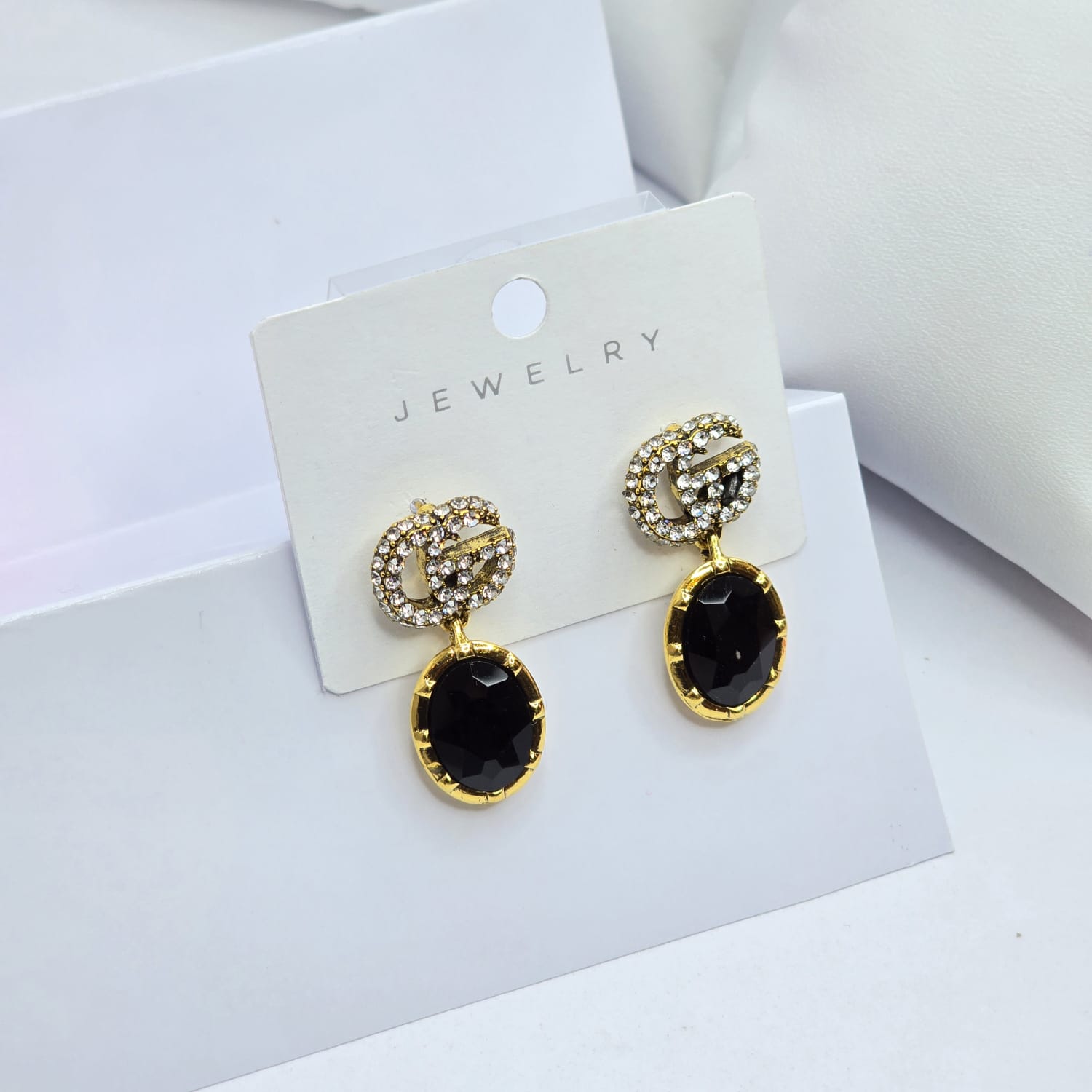 Rhinestone earrings
