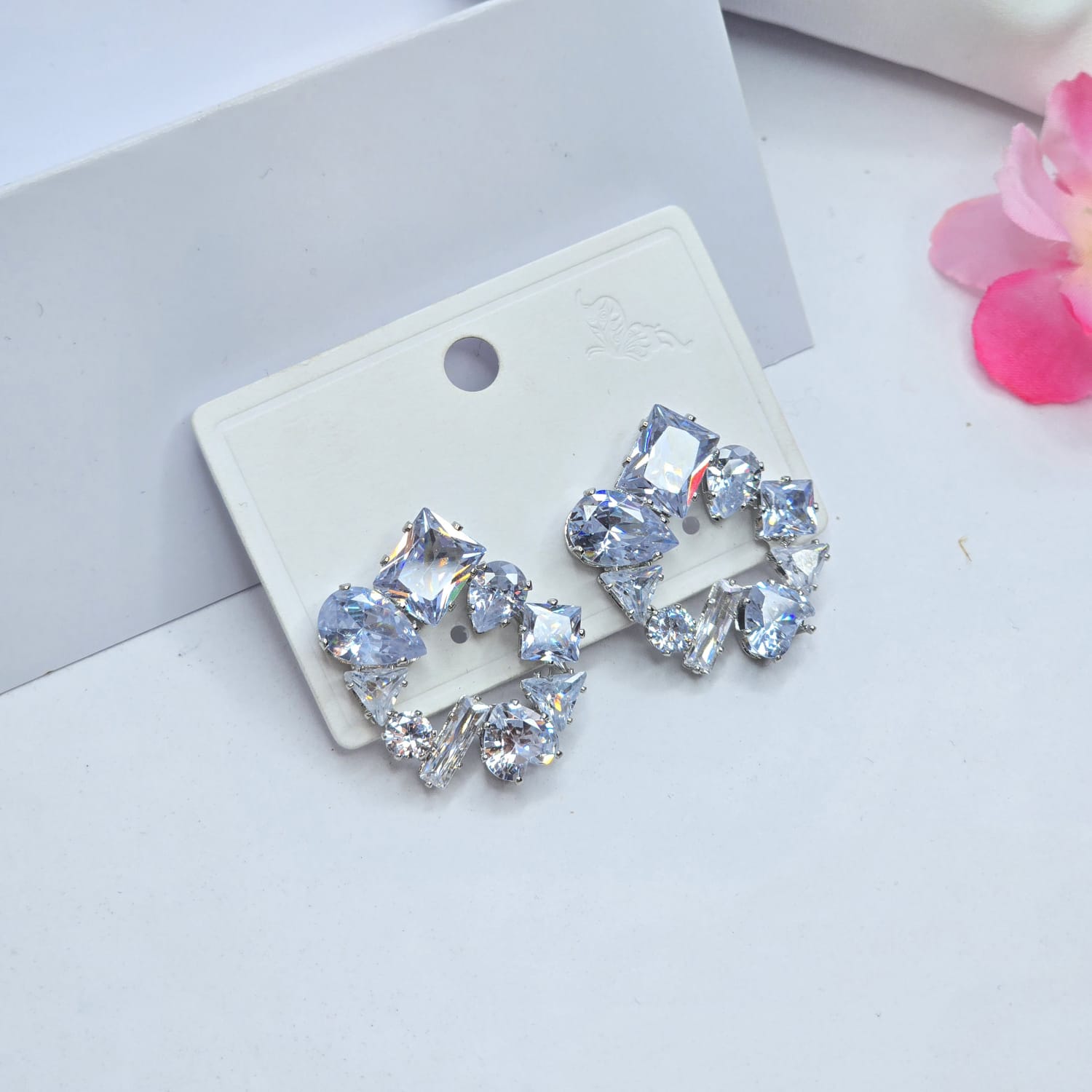 Rhinestone earrings