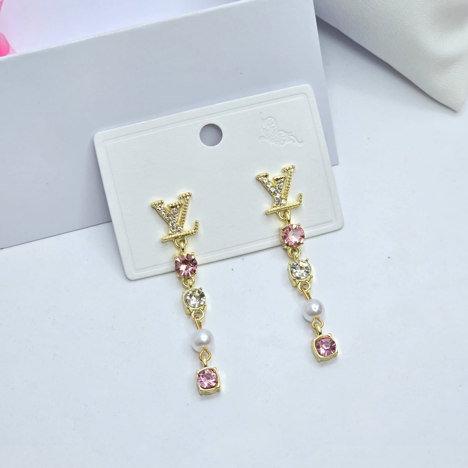 Rhinestone earrings