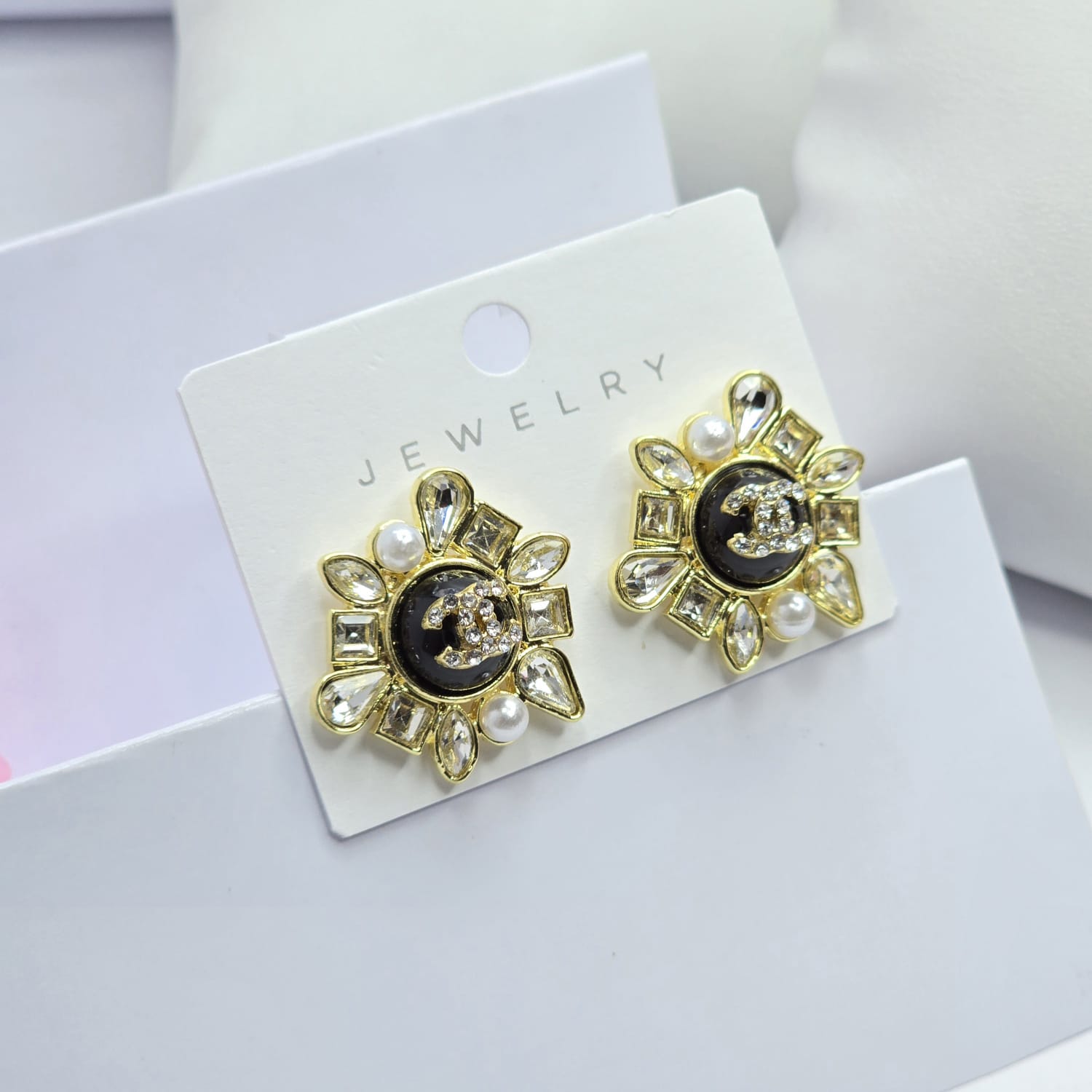 Rhinestone earrings