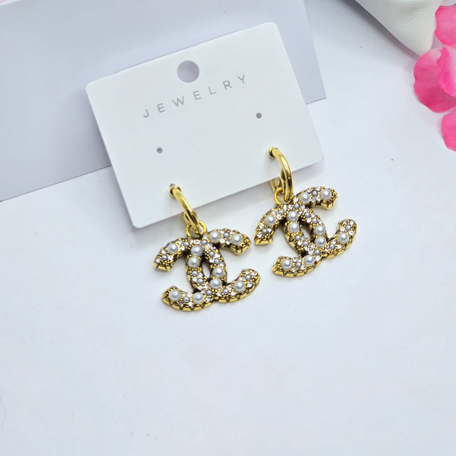 Pearl earrings