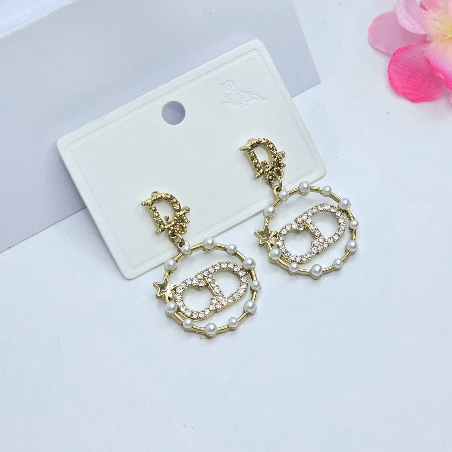Pearl earrings