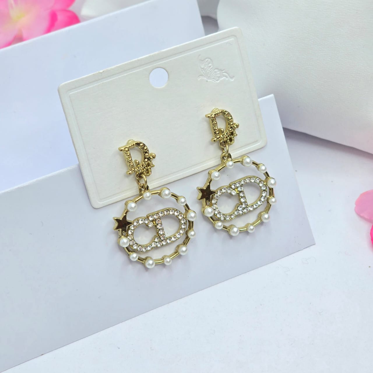 Pearl earrings