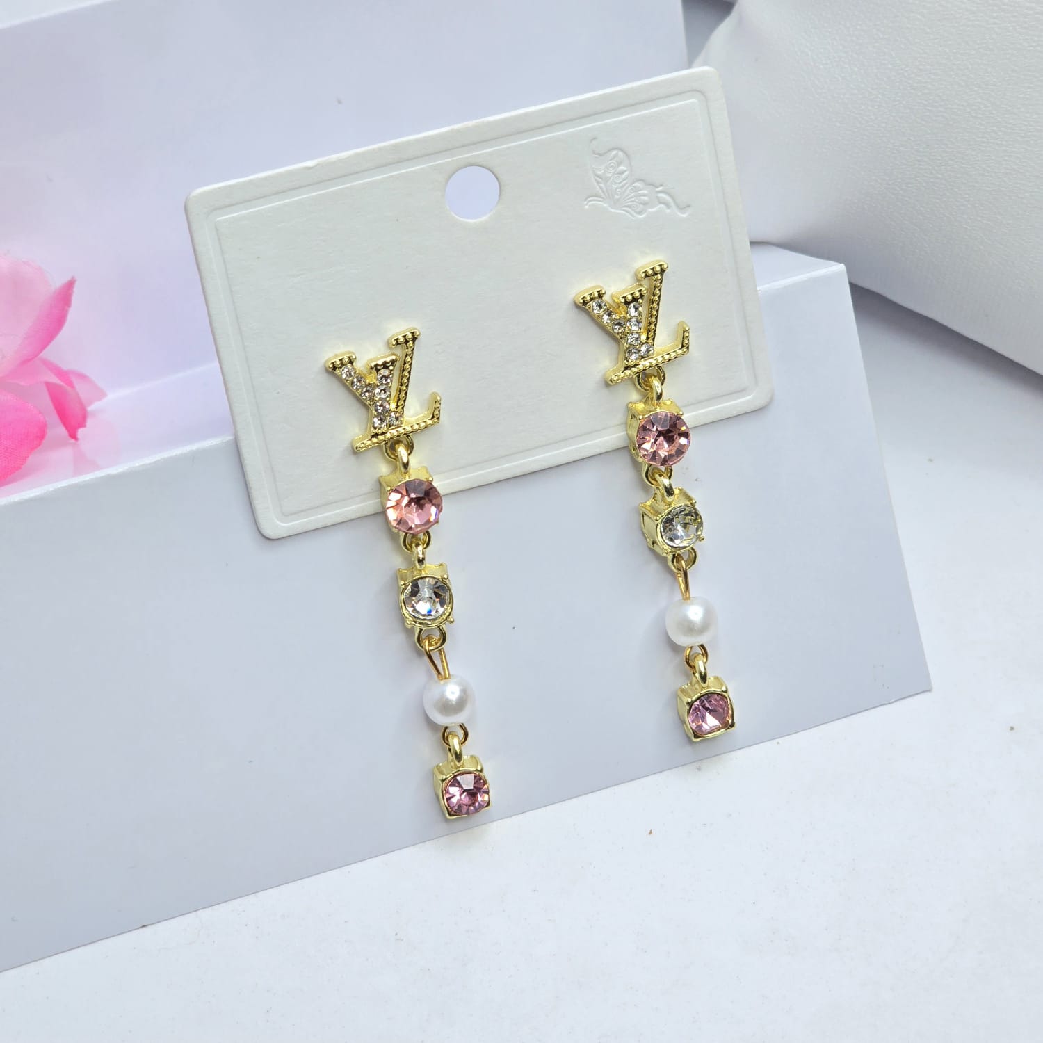 Rhinestone earrings