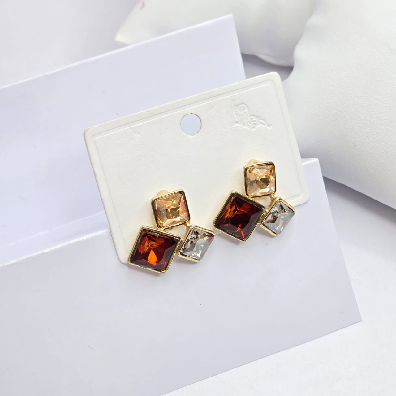 Rhinestone earrings