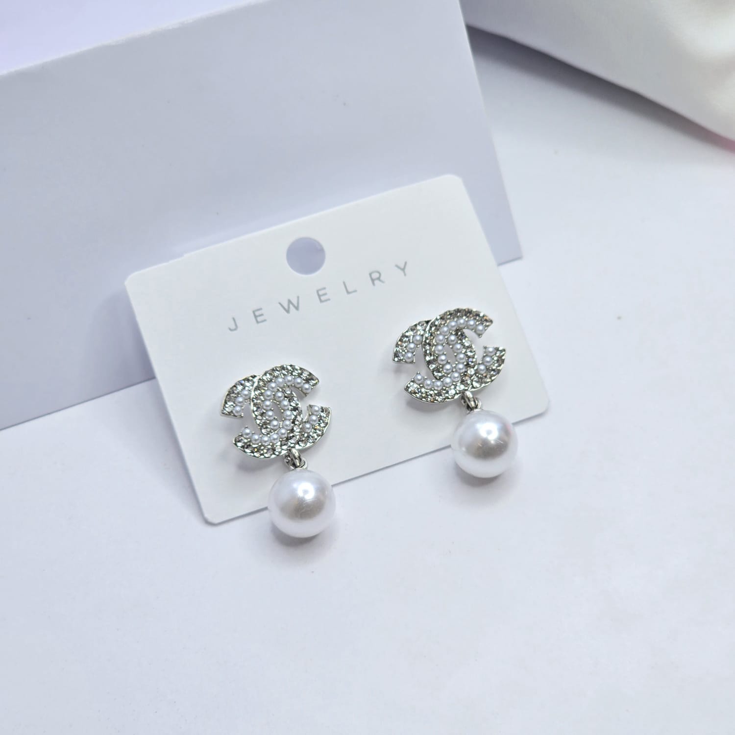 Silver earrings