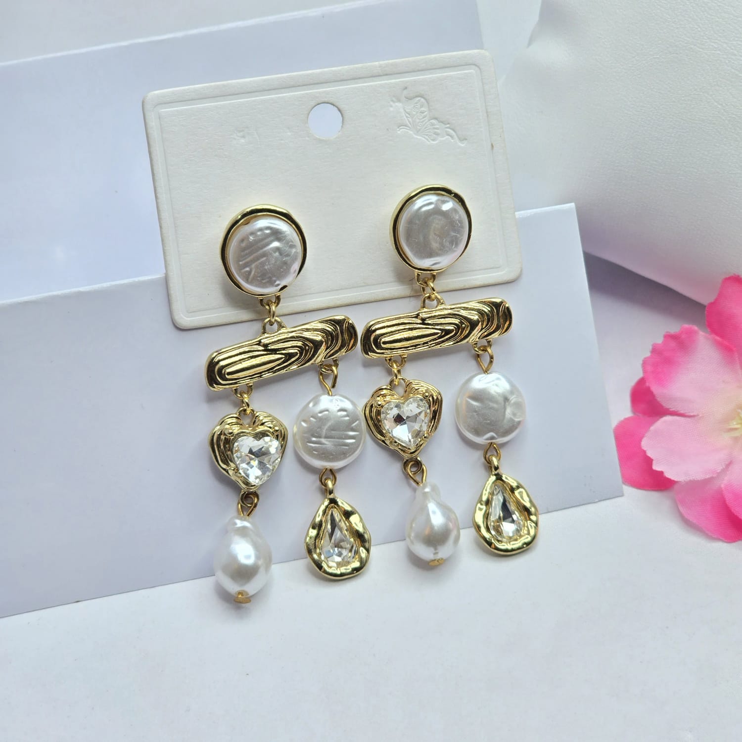 Rhinestone earrings