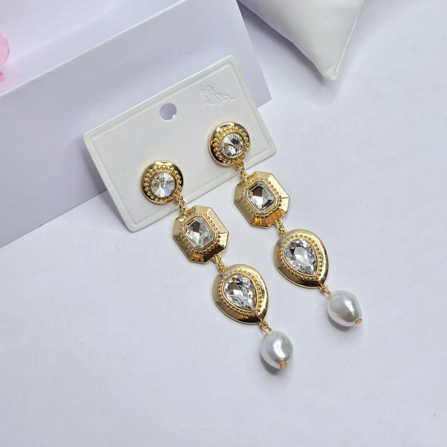 Rhinestone earrings