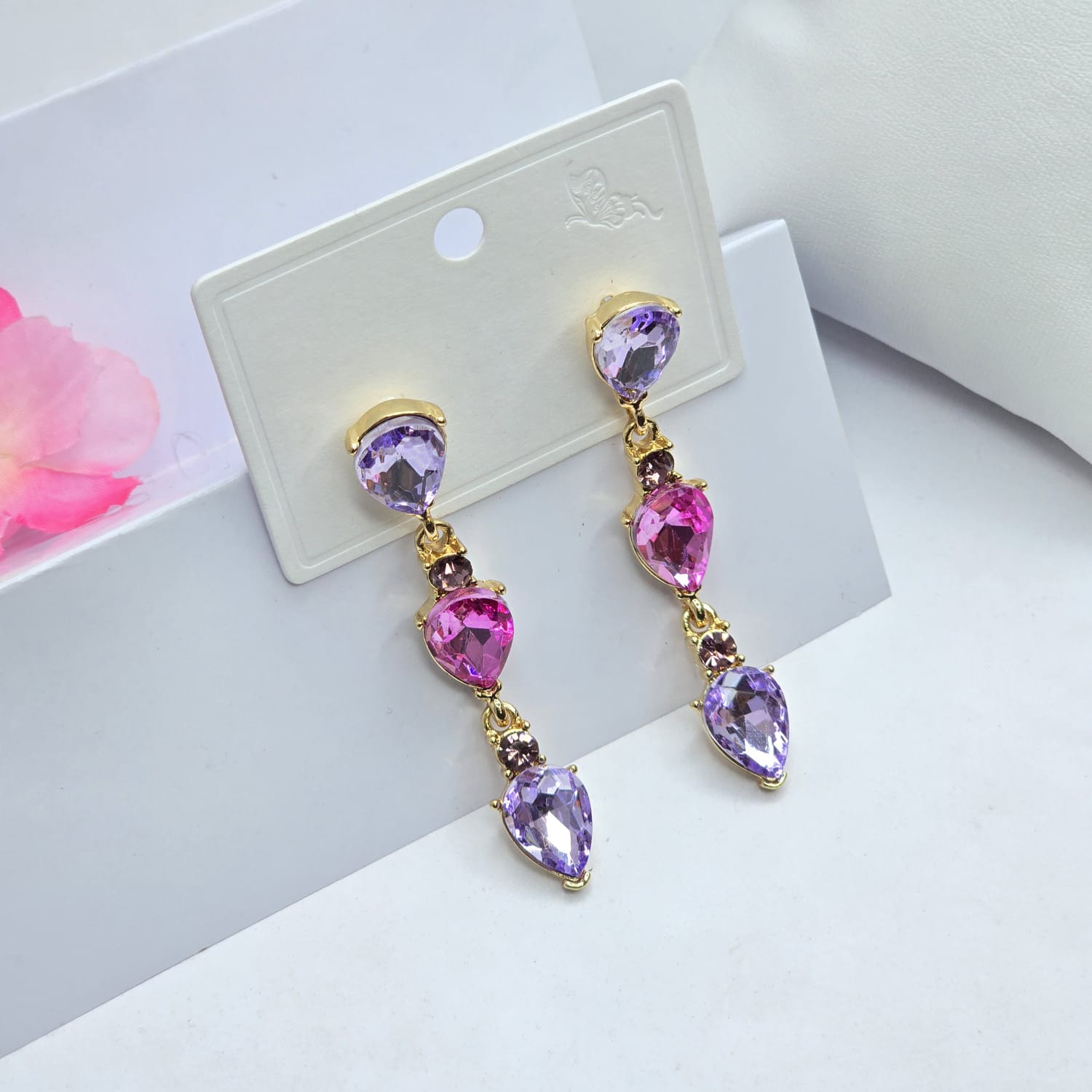 Rhinestone earrings
