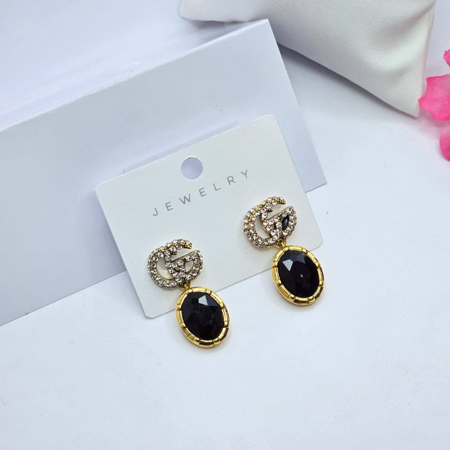 Rhinestone earrings