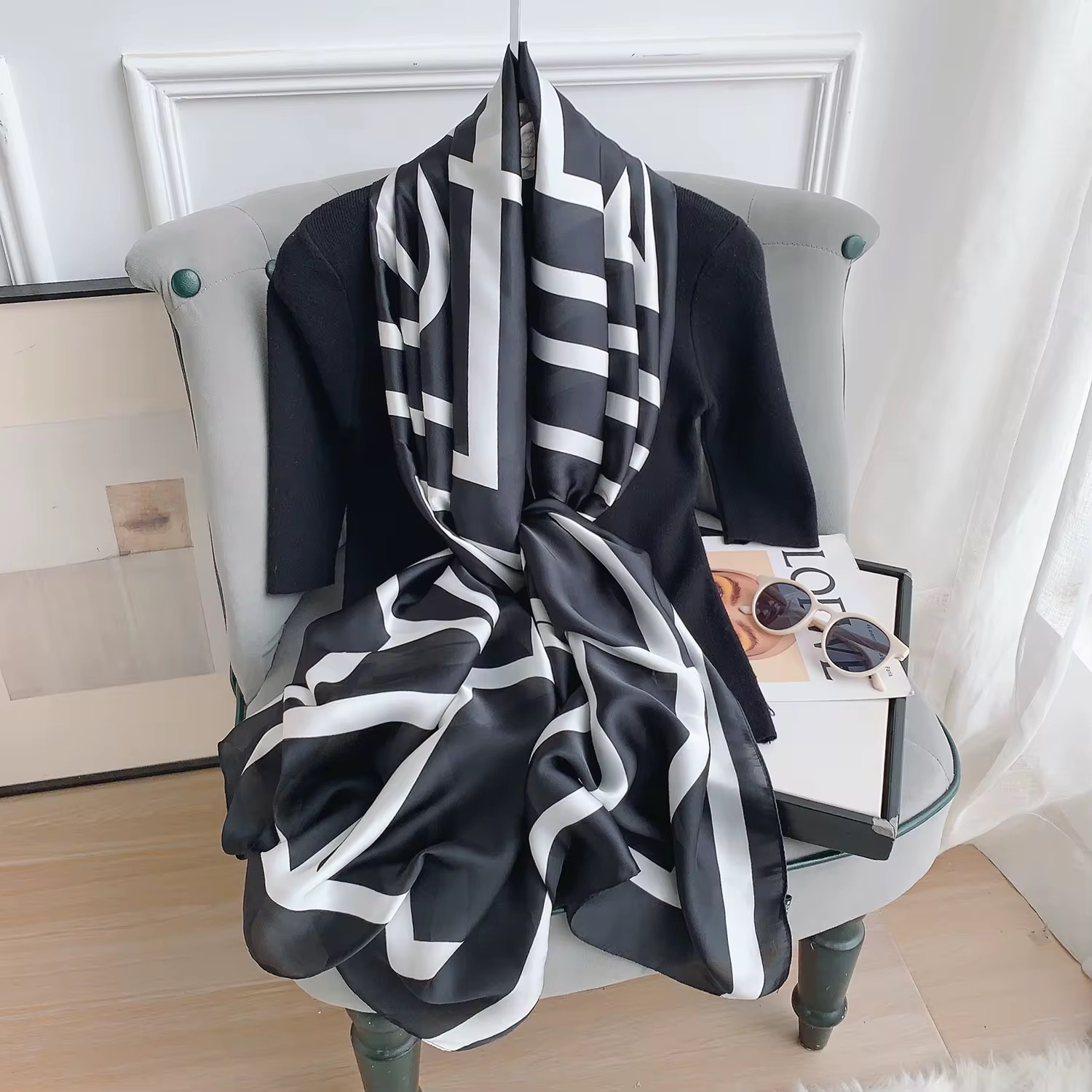 Large Silk Scarf 5