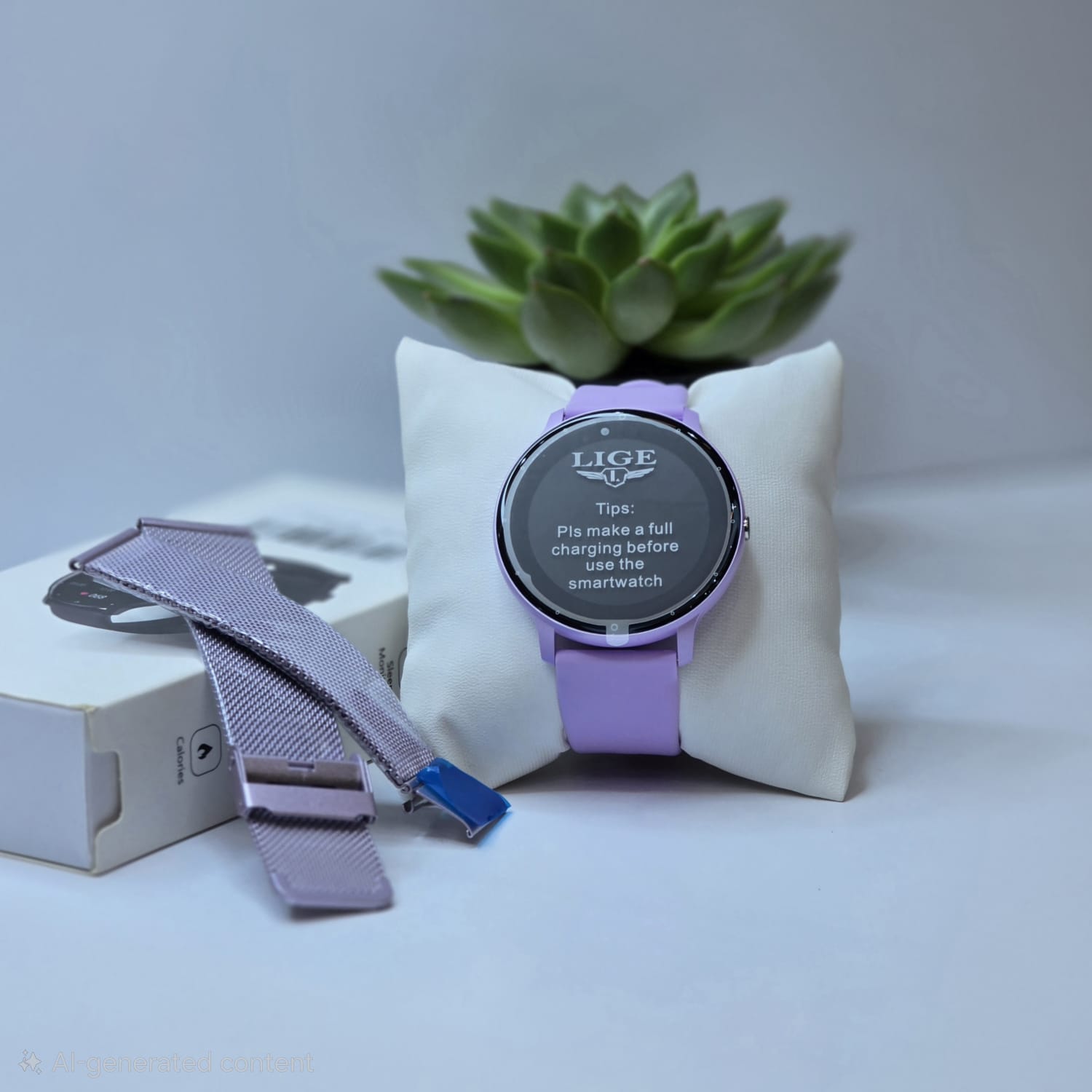Full touch screen fashion smartwatch