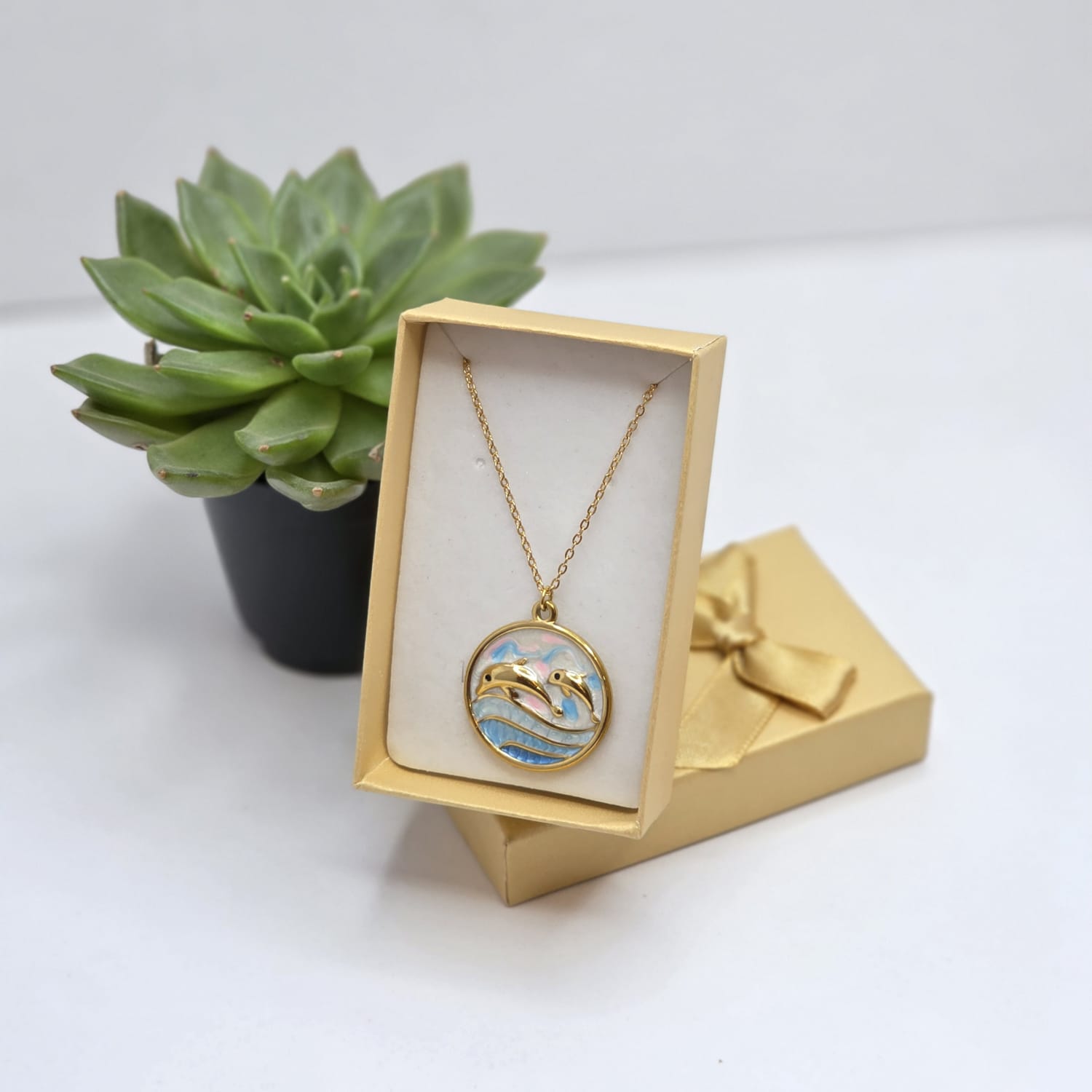 Gold necklaces