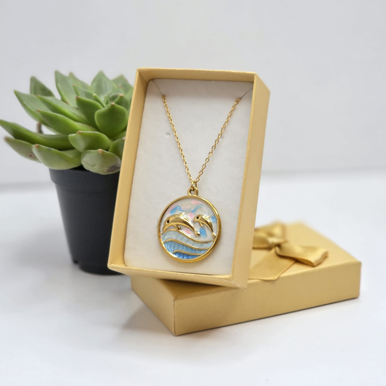 Gold necklaces
