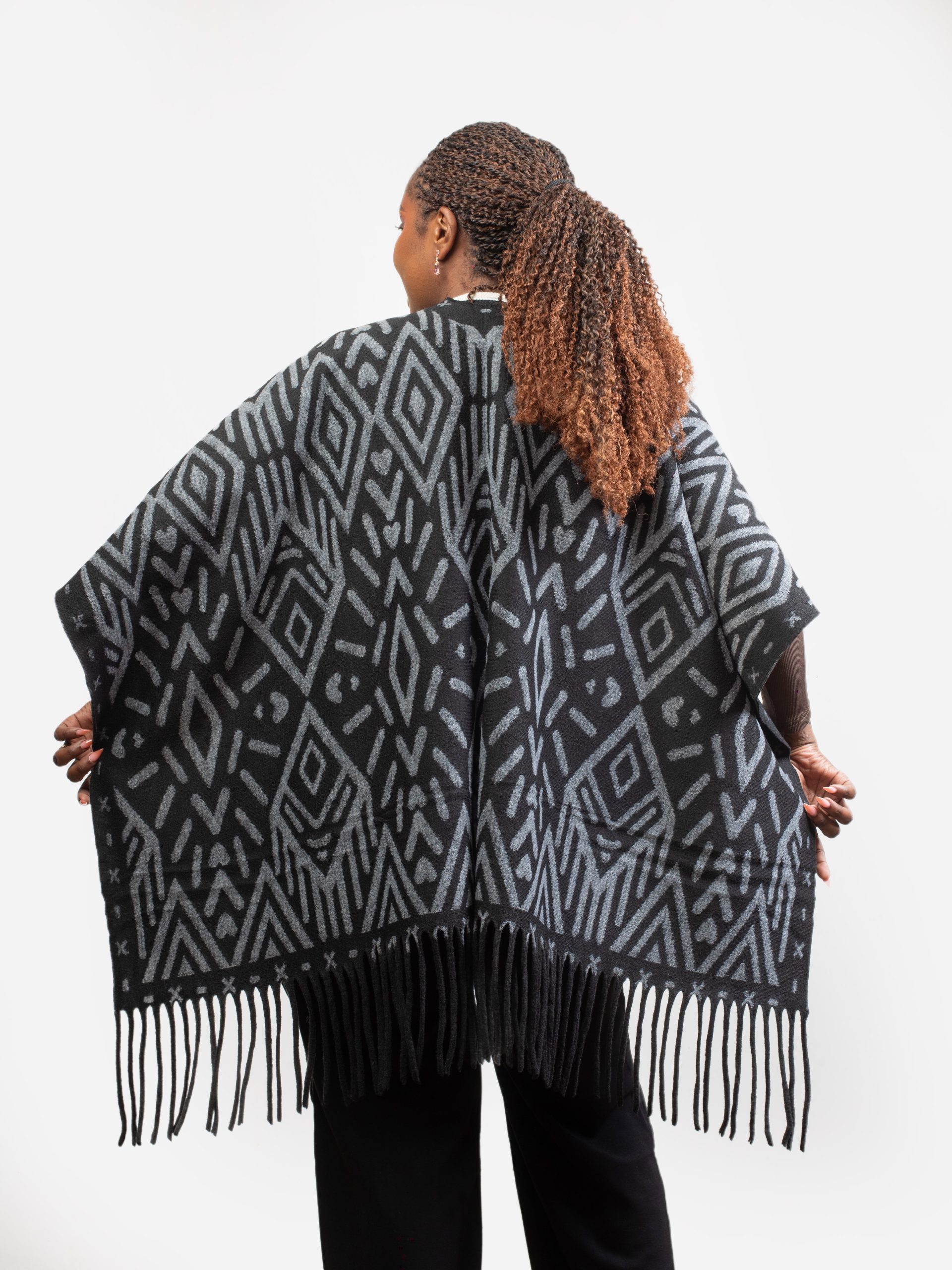 Cashmere poncho