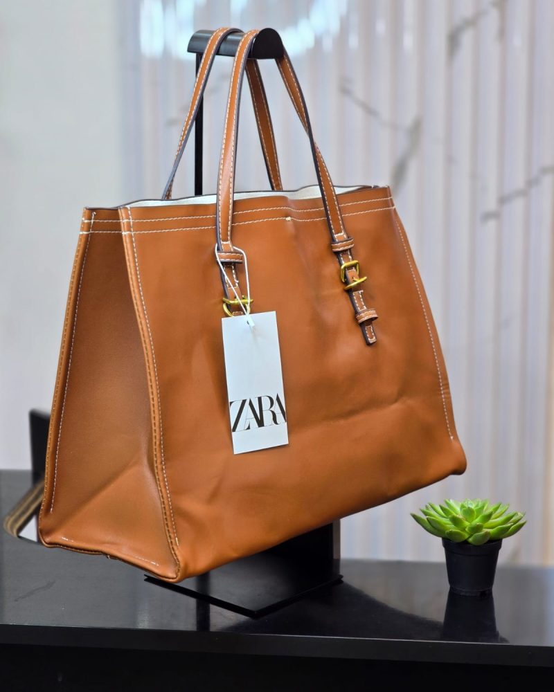 Leather style tote bag