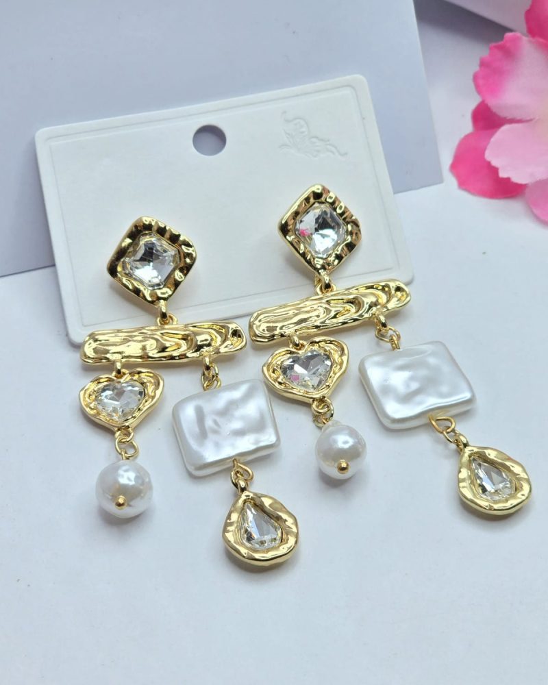 Rhinestone earrings