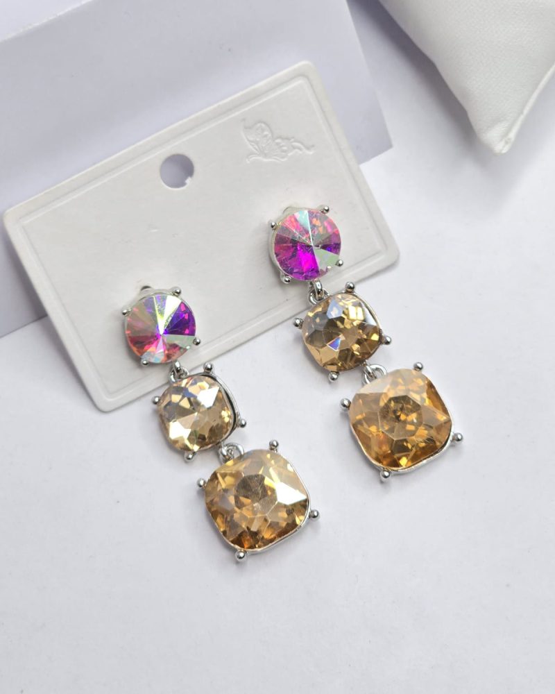 Rhinestone earrings
