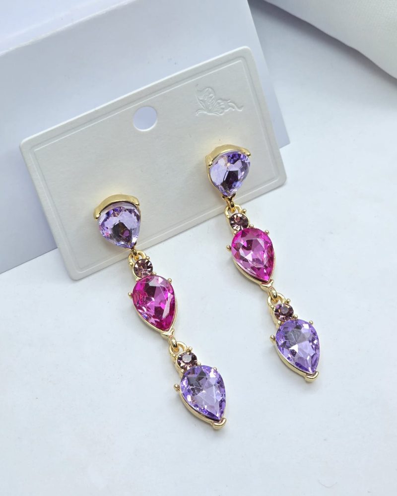 Rhinestone earrings