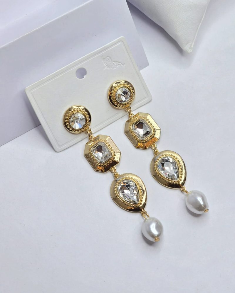 Rhinestone earrings