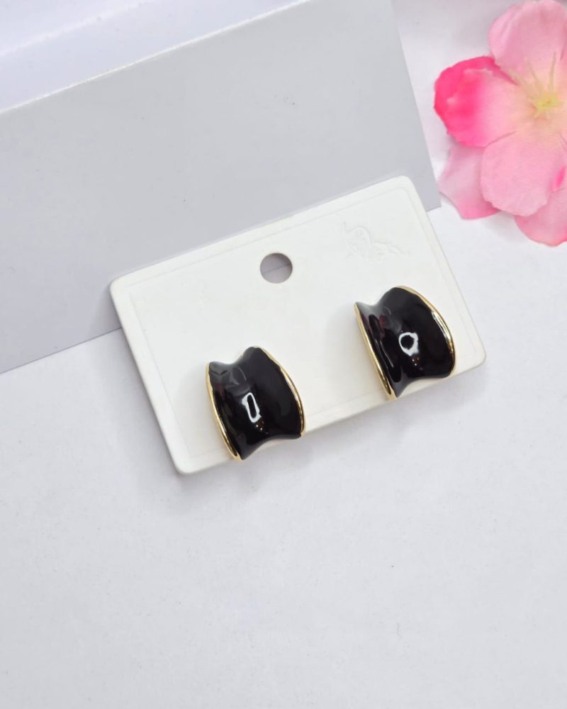black earrings